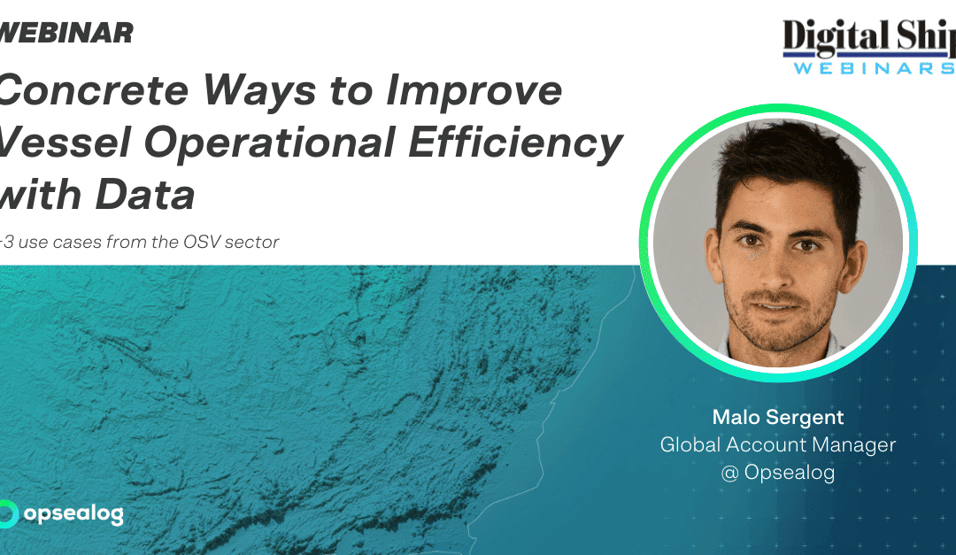 Concrete Ways to Improve Vessel Operational Efficiency with Data